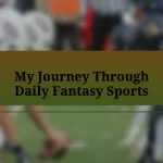 My Journey Through Daily Fantasy Sports